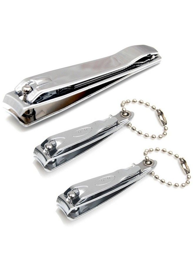 Luxxii (3 Pack) Sharp Sturdy Nail Clippers Set With Nail File Toenail & Fingernail Clippers Nail Cutter Clipper Gift Set For Men And Women (A) - Image 1