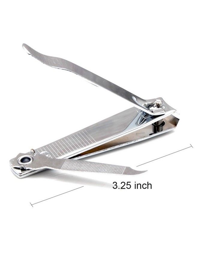 Luxxii (3 Pack) Sharp Sturdy Nail Clippers Set With Nail File Toenail & Fingernail Clippers Nail Cutter Clipper Gift Set For Men And Women (A) - Image 3