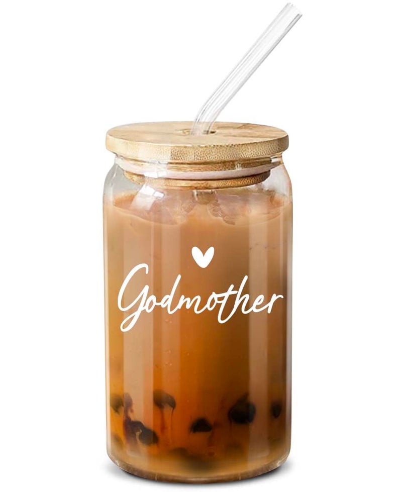 NewEleven Gifts For Godmother  Will You Be My Godmother From GodChild  Pregnancy Announcement Gifts For God Mother Godmom Godparents  16 Oz Coffee Glass