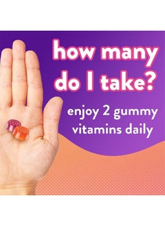 Vitafusion Vitamin D3 Gummy Vitamins for Bone and Immune System Support, Peach, Blackberry and Strawberry Flavored, 50 mcg Vitamin D, America's Number 1 Gummy Vitamin Brand, 75 Day Supply, 150 Count  - Image 4
