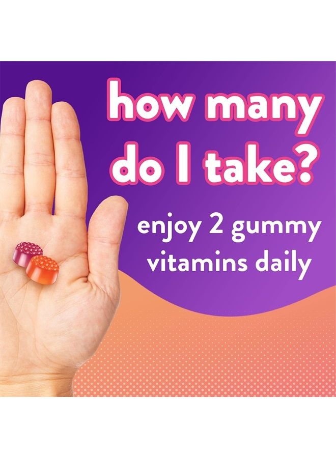 Vitafusion فيتامين د3 فيتامينات جومي لدعم العظام والجهاز المناعي، بنكهة الخوخ، التوت الأسود والفراولة، 50 ميكروغرام فيتامين د، العلامة التجارية رقم 1 في فيتامينات الجومي في أمريكا، 75 يوم إمداد، 150 حبة - Image 4