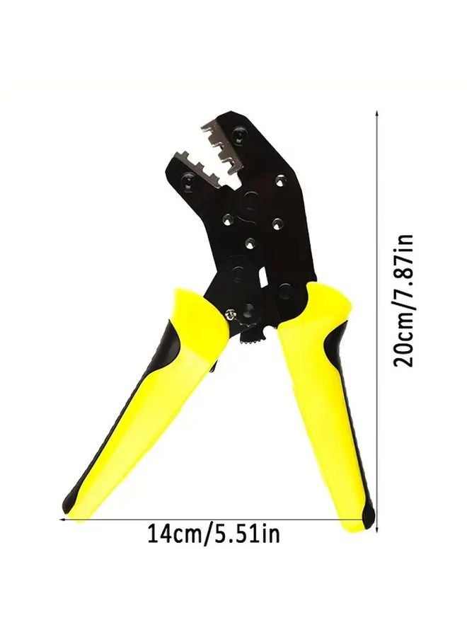 Yellow Handle Multi Functional Wire Crimping Pliers Durable Metal Construction Includes Interchangeable Tips - Image 4