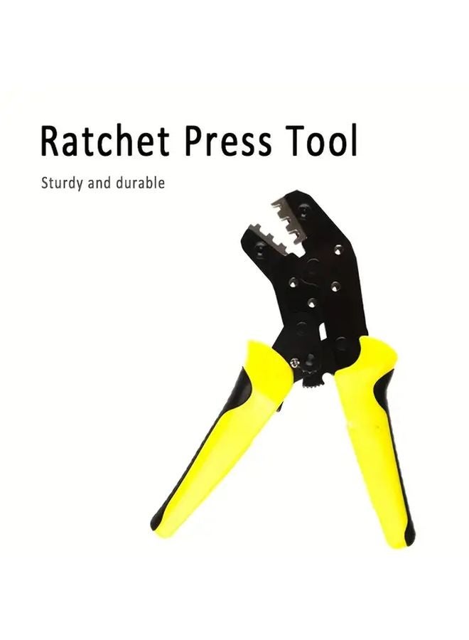 Yellow Handle Multi Functional Wire Crimping Pliers Durable Metal Construction Includes Interchangeable Tips - Image 3