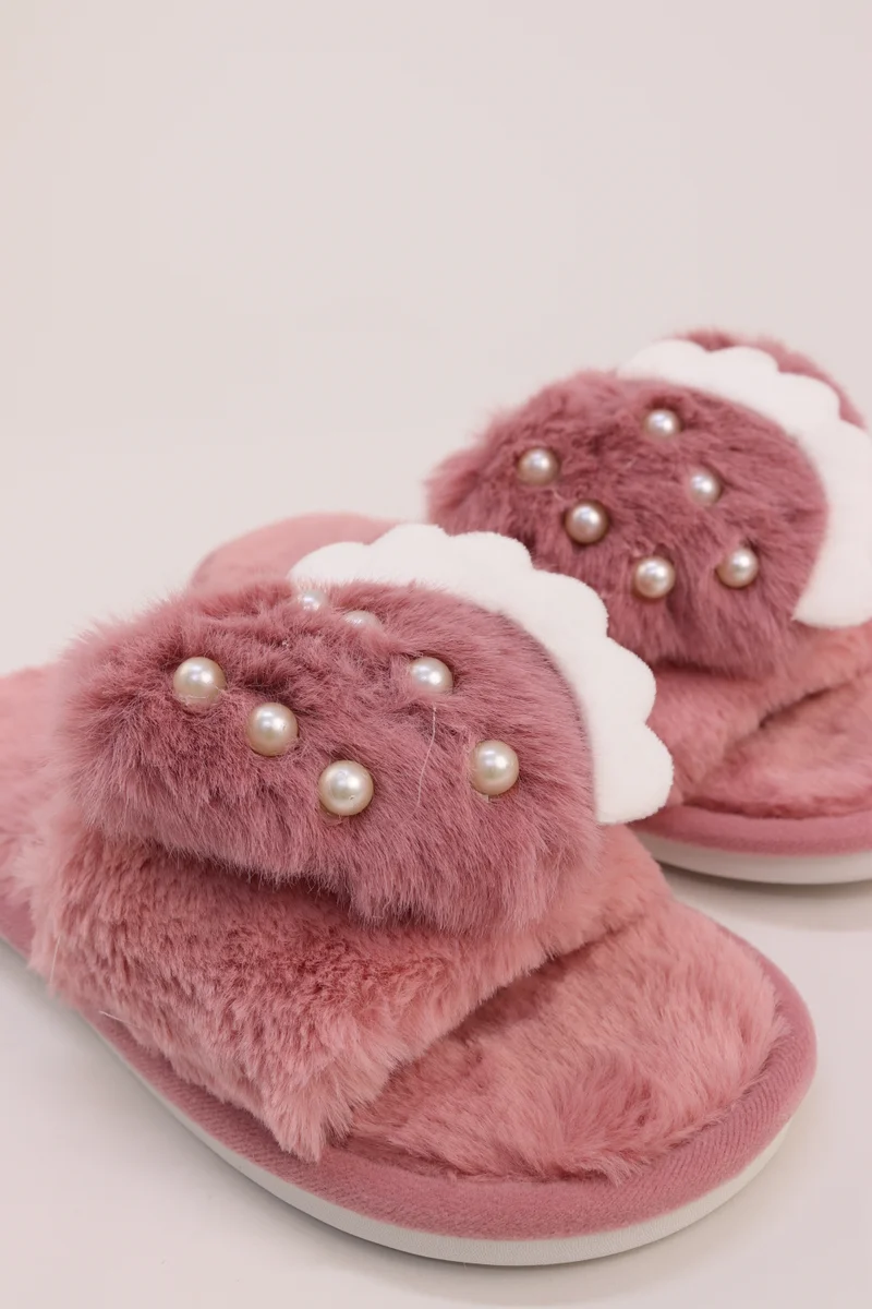 Viny VINY Women's Plush Fur Home Slippers | Soft Teddy Bear Indoor Slippers | Cozy Carpet Slides for Daily Wear & All-Season Comfort