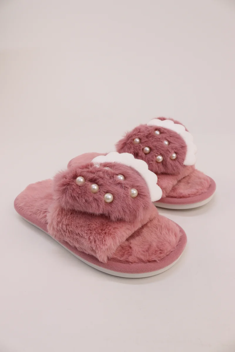 Viny VINY Women's Plush Fur Home Slippers | Soft Teddy Bear Indoor Slippers | Cozy Carpet Slides for Daily Wear & All-Season Comfort