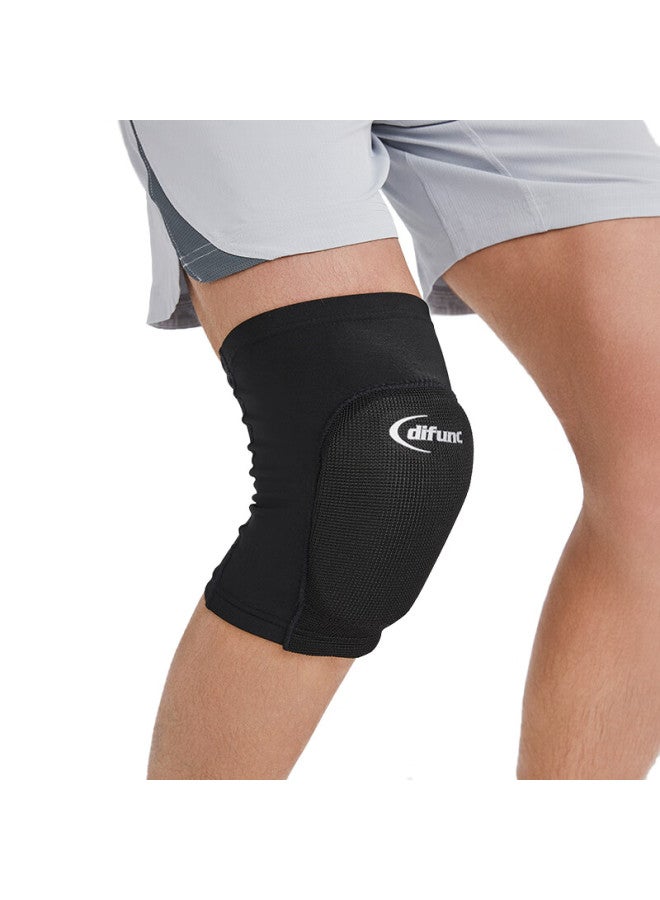 DM D&m Ultra-light Durable Sports Knee Pad With Half Moon Plate For Running, Basketball, Volleyball, Soccer, Imported From Japan, Black, One Piece - Image 5