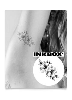 Inkbox Temporary Tattoos, Semi-Permanent Tattoo, One Premium Easy Long Lasting, Water-Resistant Temp Tattoo with For Now Ink - Lasts 1-2 Weeks, Bountiful Beauty, 3 x 3 in
