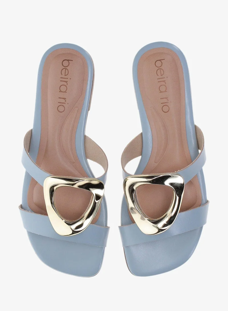 Beira Rio Blue Beira Rio Women’s Flat Summer Footwear – Lightweight Slip-On Comfort with Stylish Casual Design for Women | Best Price UAE