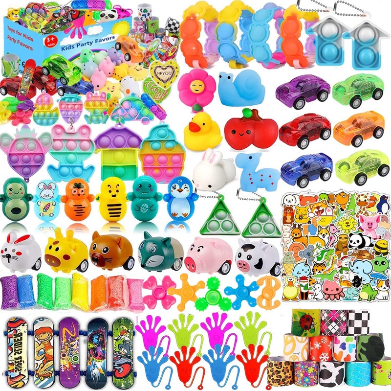 Kaisbro 120 Pcs Party Favors for Kids 4812 Pop Fidget Toys Treasure Box Toys Classroom Prizes Pinata Filler Goodie Bag Stuffers Treasure Chest Carnival Prizes Prize Box Toys for Boys Girls - Image 2