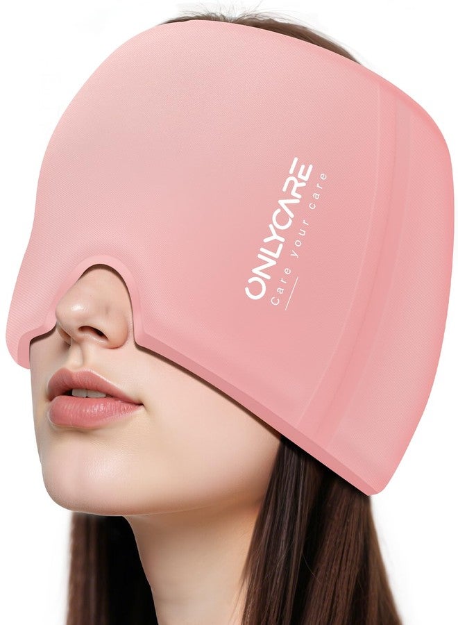 ONLYCARE Migraine Relief Cap, Soothing Headache Ice Face Pack Mask, Headache Relief Hat for Migraine Relief, Cold Compress Head Wrap for Sinus, Tension, Stress & Hangover, Self Care Gifts for Women - Image 1