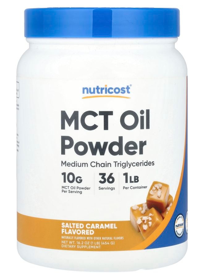 Nutricost MCT Oil Powder Salted Caramel  1 lb (454 g)
