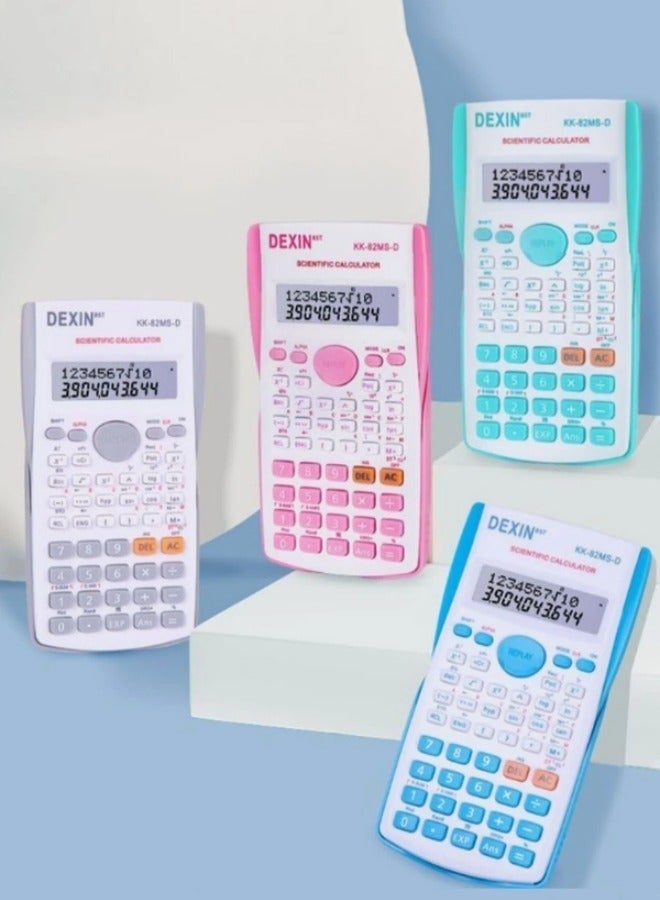 Student Exam-Compliant Multifunction Scientific Calculator with Dual Power & Anti-Slip Design - White - Image 3