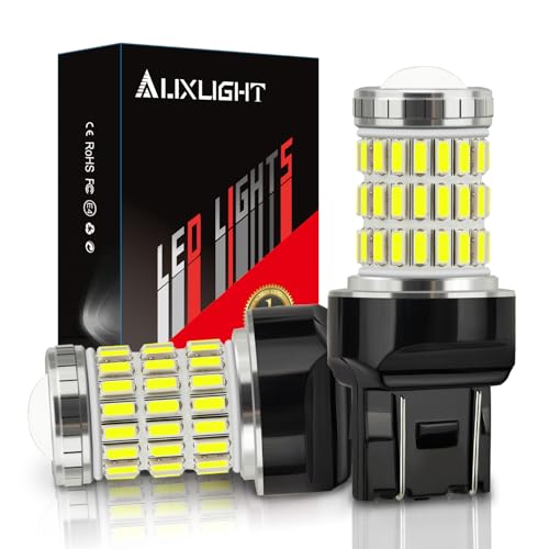 AUXLIGHT 7440 7441 7443 7444 T20 992 W21W LED Bulbs Xenon White, Ultra Bright 60-SMD LED Replacement for Back Up/Reverse Lights, Brake/Tail Lights, Turn Signal/Parking or Running Lights (Pack of 2) - Image 1