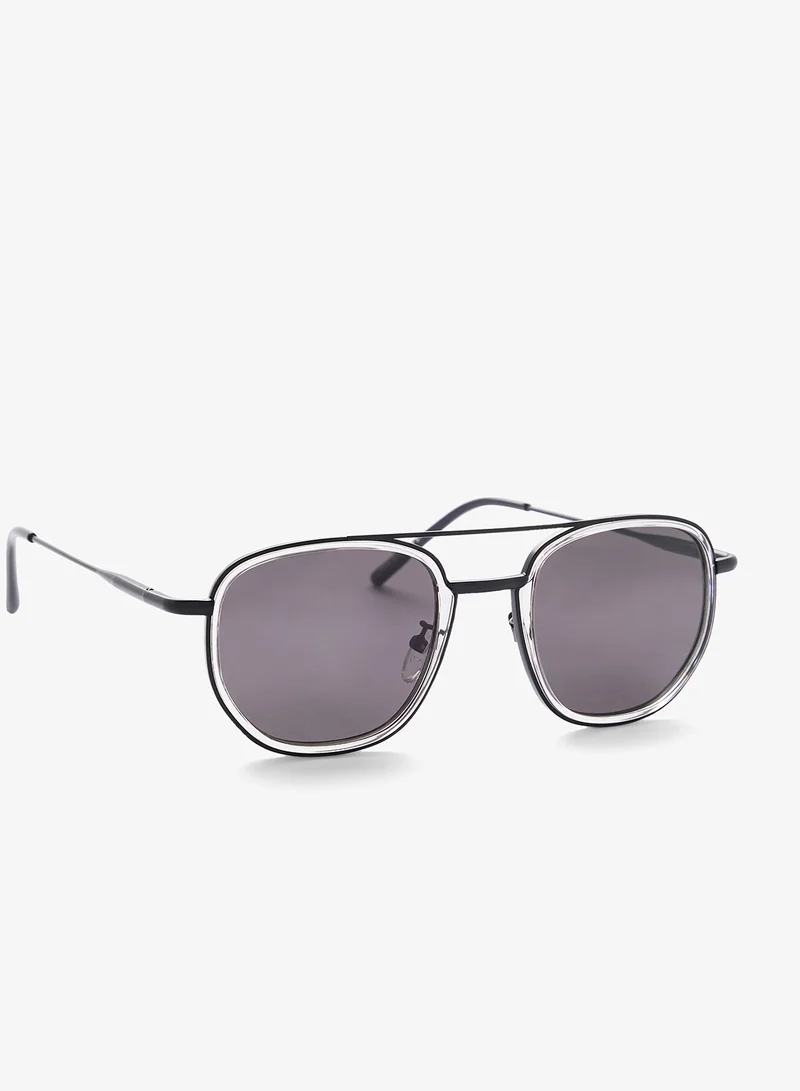 Seventy Five Polarized Lens Square Aviatoe Sunglasses