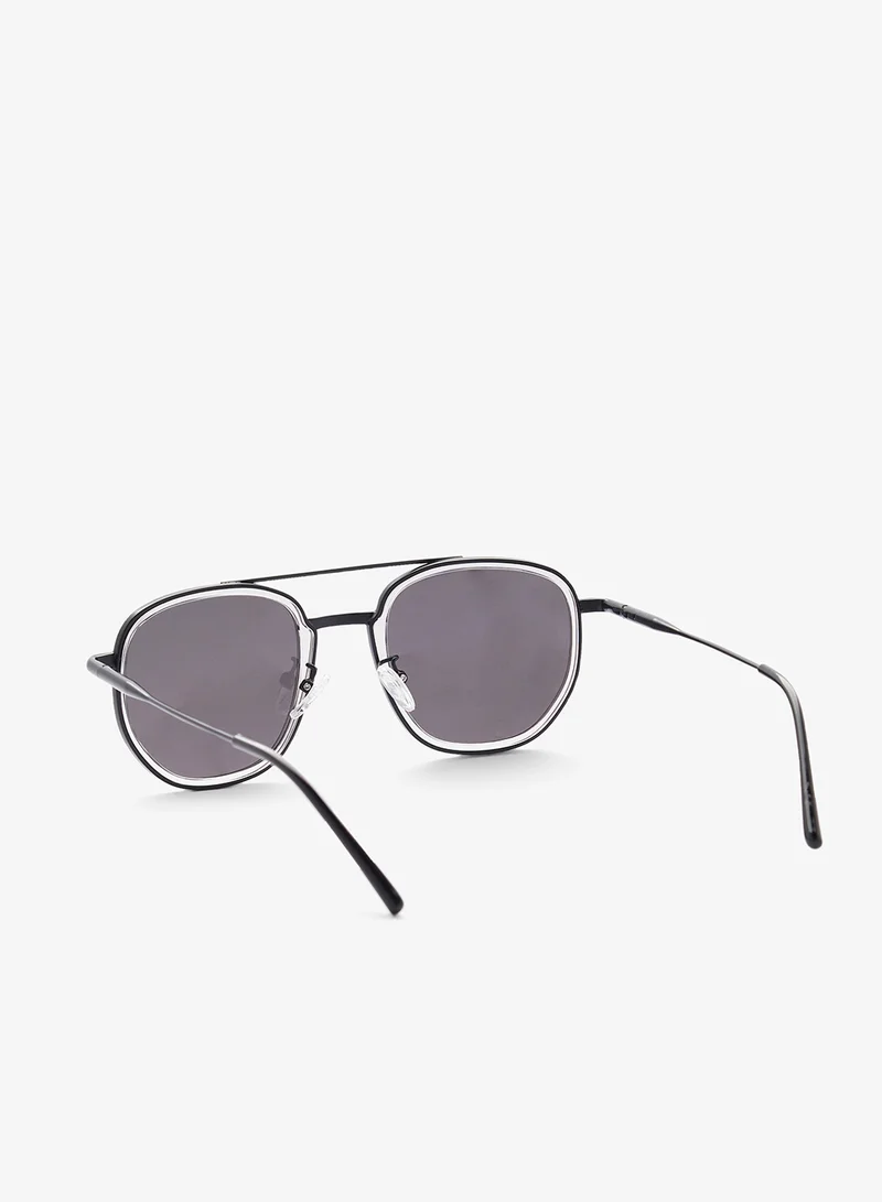 Seventy Five Polarized Lens Square Aviatoe Sunglasses