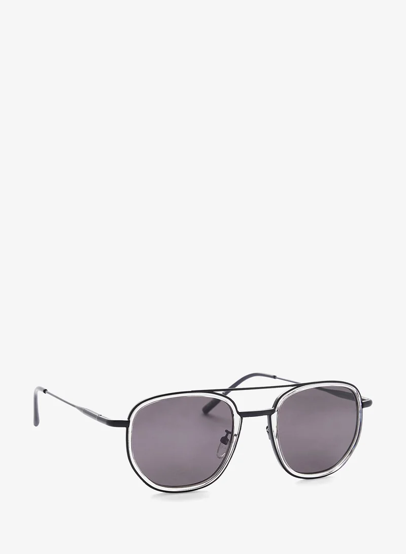 Seventy Five Polarized Lens Square Aviatoe Sunglasses