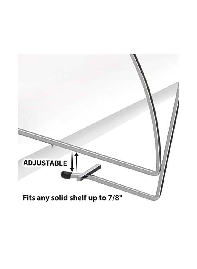 Lynk Shelf Dividers - Closet Shelf Organizer (Set of 2) - Chrome - Image 3