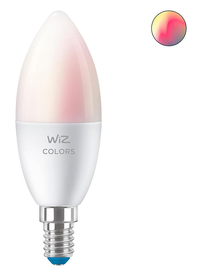 Wiz مصباح LED ذكي RGB، 40 واط، مصباح شمعة متصل بالواي فاي والبلوتوث، ألوان وأبيض قابل للتعديل C37 E14، متوافق مع أليكسا وتطبيق مساعد جوجل للتحكم - Image 2