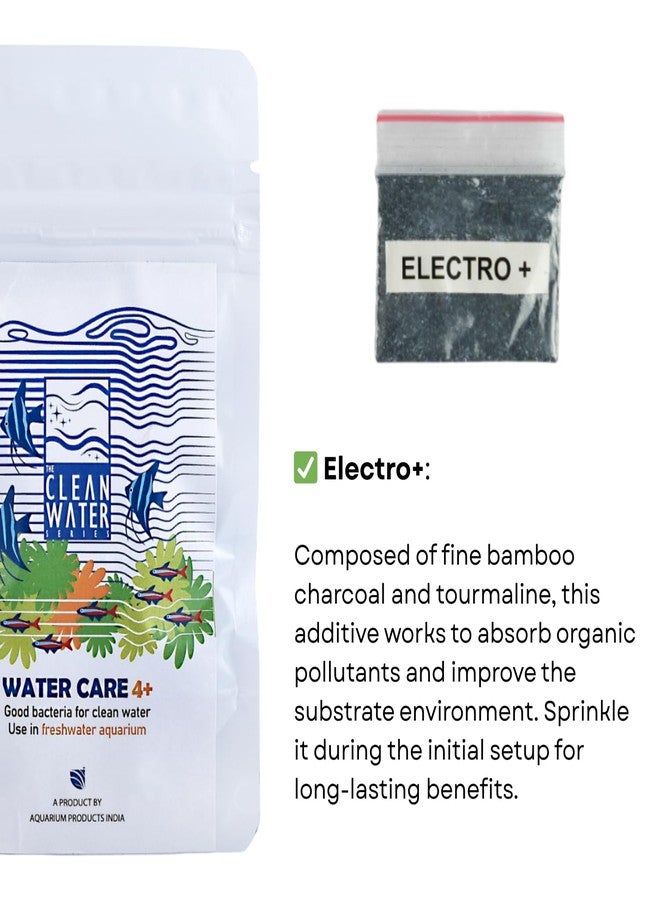 سلسلة المياه النظيفة للعناية بالمياه 4+ | معالجة سهلة للمياه لأحواض السمك (9 غرامات) - Image 4