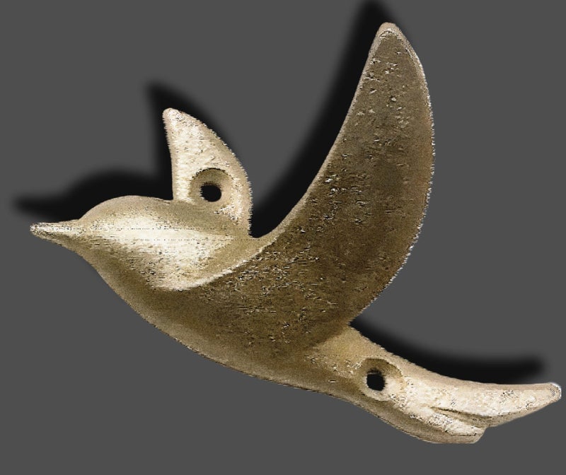 Ambipolar Flying Bird Iron Cast Decorative Bird Wall Mounted Coat Hooks (Robin Gold) - Image 2