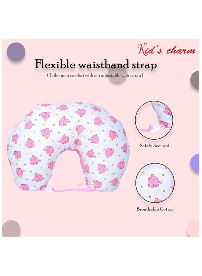 Moro Moro Adjustable Nursing Pillow with Buckle, 100% Cotton - Image 4