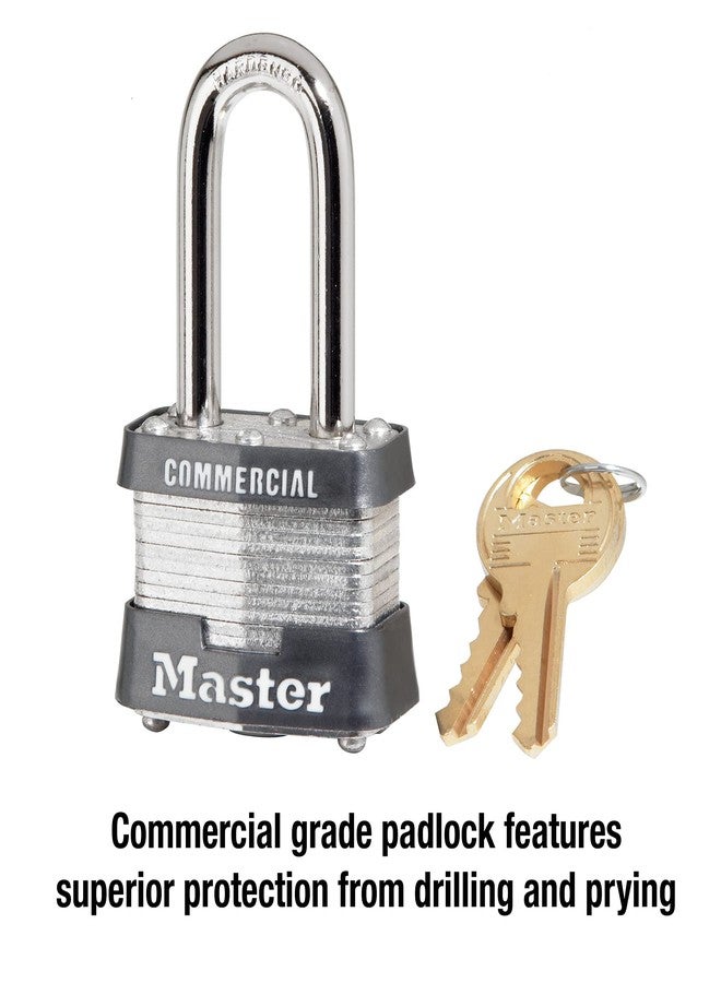 Master Lock 3KALF Outdoor Padlock with Key, 1 Pack - Image 4