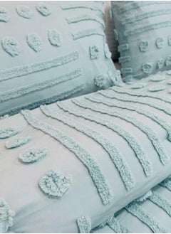 Family Bed Plain embroidered cotton quilt 3 pieces, size 220 x 240 cm, model 4102 from Family Bed  - Image 3