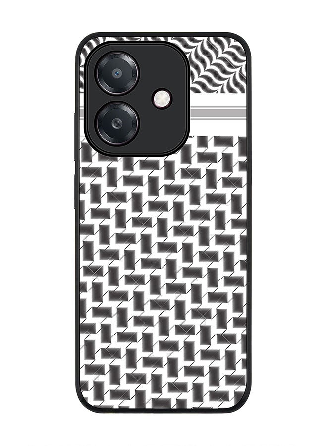 Stylizedd For Oppo A60 5G / A3 5G / A3x 5G Case,Slim fit Camera Protection, Shockproof Thin Phone cover - Shemag (Black) - Image 1