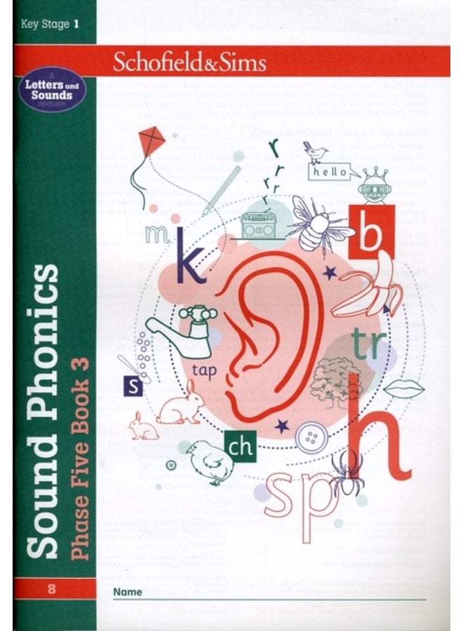 كتاب الصوتيات المرحلة الخامسة 3 KS1 للأعمار من 5 إلى 7 سنوات - غلاف ورقي