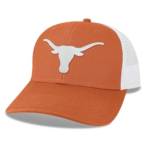 Legacy NCAA Officially Licensed Baseball Hat Texas Longhorns Lightweight Cap for Men Women MidPro Snapback Adjustable MPS Texas OrangeWhite Trucker One Size Fits Most Snapback Closure - Image 1