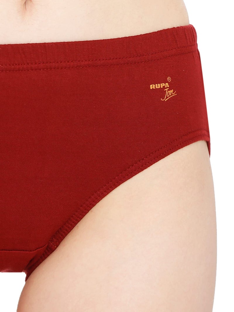 Rupa Women's 100% Cotton Panty Pack of 5 (Assorted_85 CM, Plain) - Image 4
