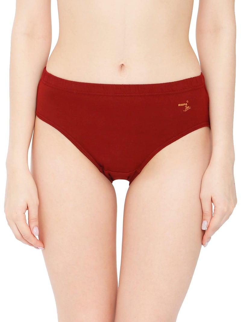 Rupa Women's 100% Cotton Panty Pack of 5 (Assorted_85 CM, Plain) - Image 2