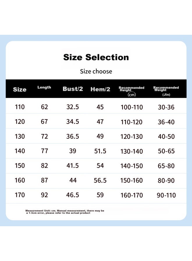 Top melon Dingguagua Girls' Short-sleeve Cotton Nightgown, Summer Lightweight Children's Sleepwear, For Older Girls And Toddlers, 6712 170 - Image 3