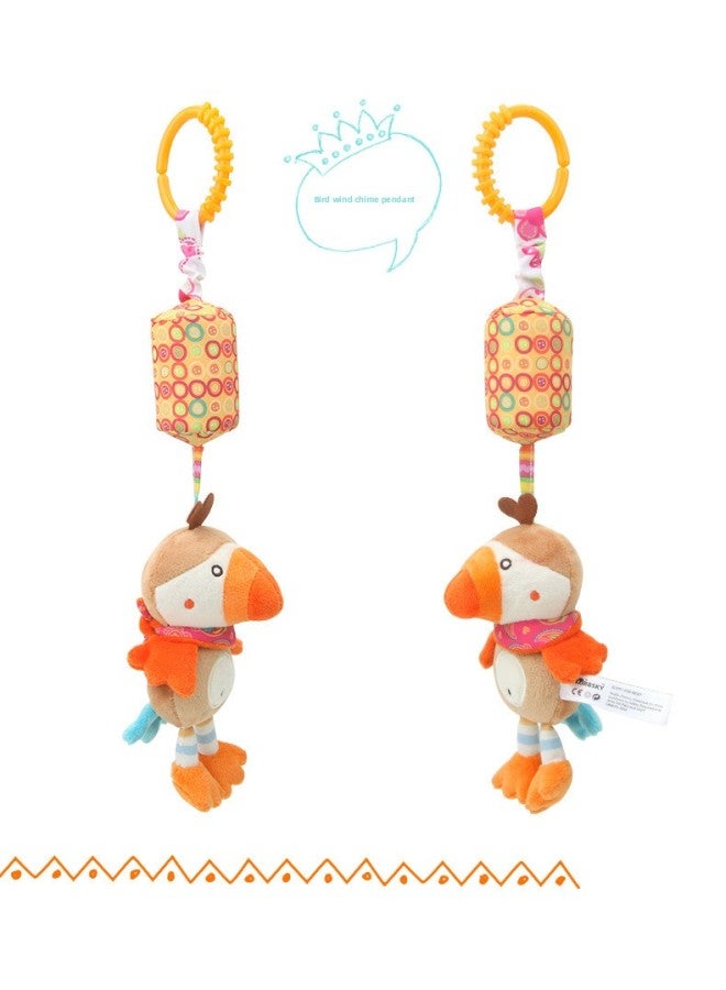 Special For Baby Small Wind Chime Pendant Baby Lathe Toy Pendant-Color:Parrot - Image 1