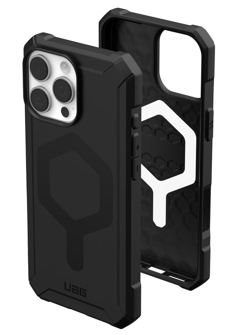 Urban Armor Gear - UAG Essential Armor MagSafe for iPhone 16 Pro Max Case Cover [16 Feet Drop tested]  - Black - Image 1