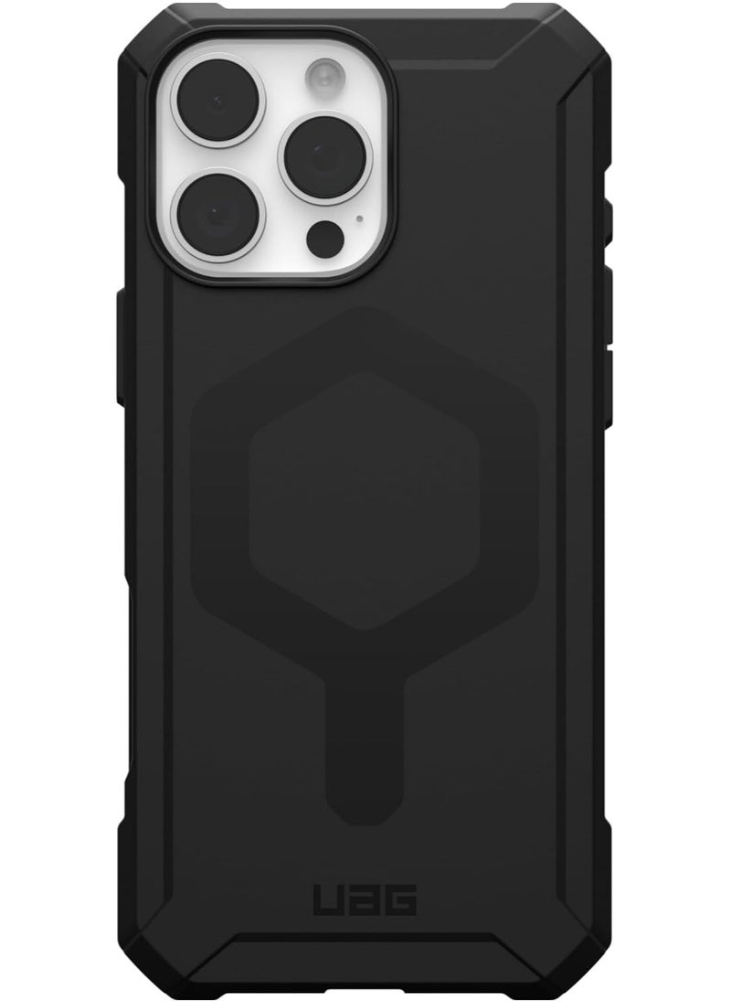Urban Armor Gear - UAG Essential Armor MagSafe for iPhone 16 Pro Max Case Cover [16 Feet Drop tested]  - Black - Image 1