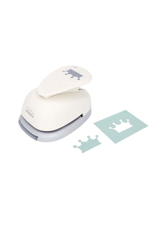 Bira Craft - 1.5 Inch Crown 4 Lever Action Craft Punch For Paper Crafting Scrapbooking - Image 1