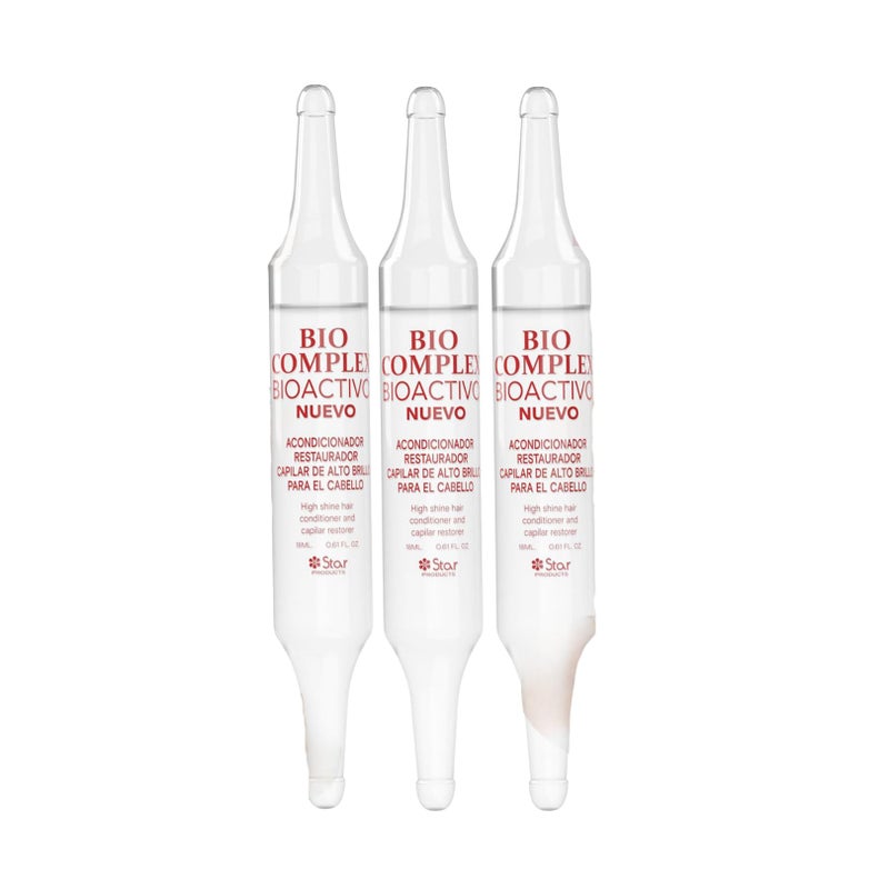 Bio Complex Bioactivo High Shine Hair Conditioner 3 Pack â€“ 0.61 oz Each, Intense Nourishment & Glossy Shine Treatment for All Hair Types - Image 1