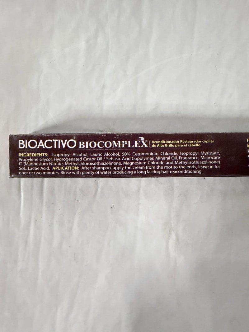 Bio Complex Bioactivo High Shine Hair Conditioner 3 Pack â€“ 0.61 oz Each, Intense Nourishment & Glossy Shine Treatment for All Hair Types - Image 4