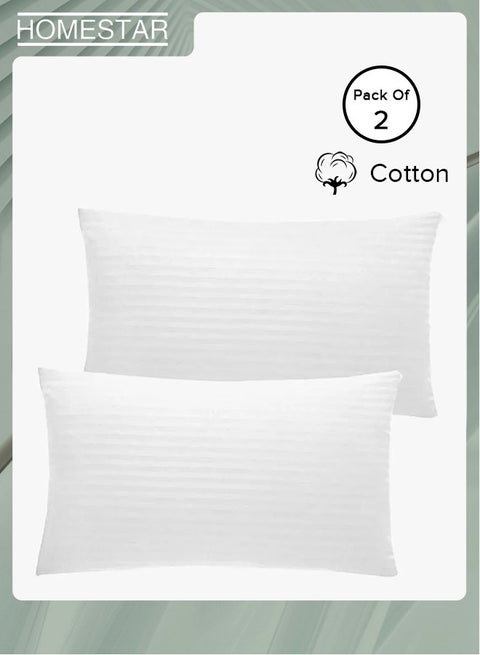 طقم وسائد هوتيل هادئة للنوم مكون من 2 قطعة، مضادة للحساسية، ناعمة، مع جل إضافي وألياف مقطعة، للجانب والظهر، يتضمن 2 وسادة