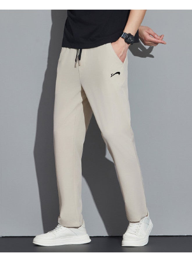 Noble bird Daily Versatile Men's Casual Pants With Drape, Breathable And Fresh, Straight-leg Trousers, Lightweight And Thin Sports Pants - Image 1
