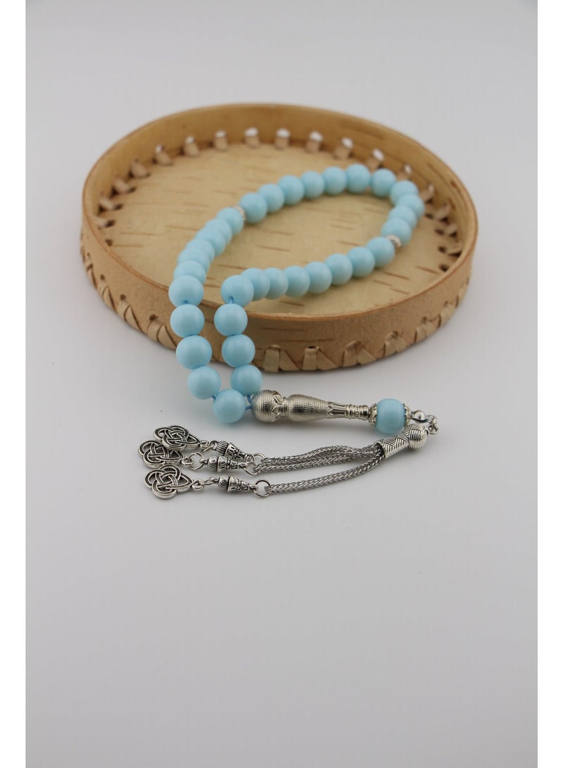 مجموعة كامين مسبحة من العقيق الأزرق - Image 3