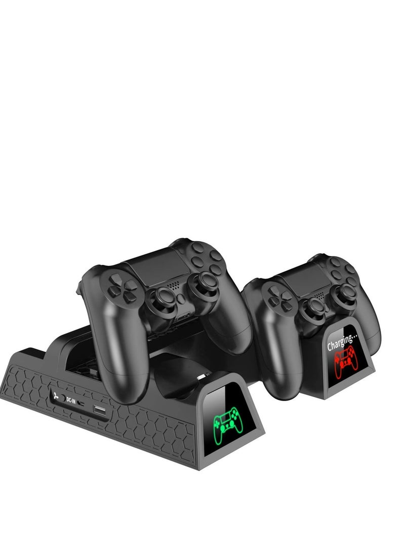 Generic - Vertical Stand with Dual Controller EXT Port and 12 Game Slots for Playstation 4/ Playstation 4 Slim/ Playstation 4 Pro, Playstation 4 Pro - Image 1