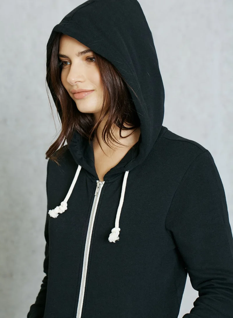 ONLY Contrast Zip Hoodie