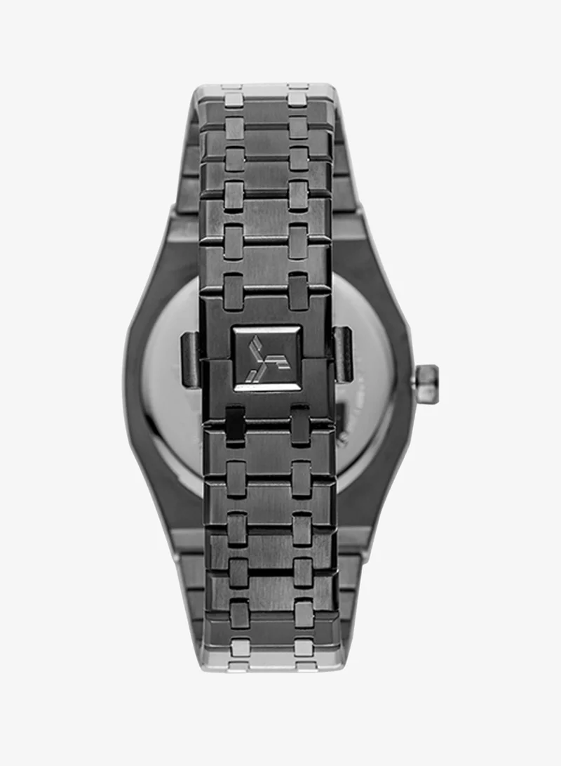 Tornado Grey Tornado AURORA ECHO Men's Japan Quartz Movement Watch, Analog Display and Stainless Steel Strap - T9009-XBXXL, Grey for Men | Best Price UAE