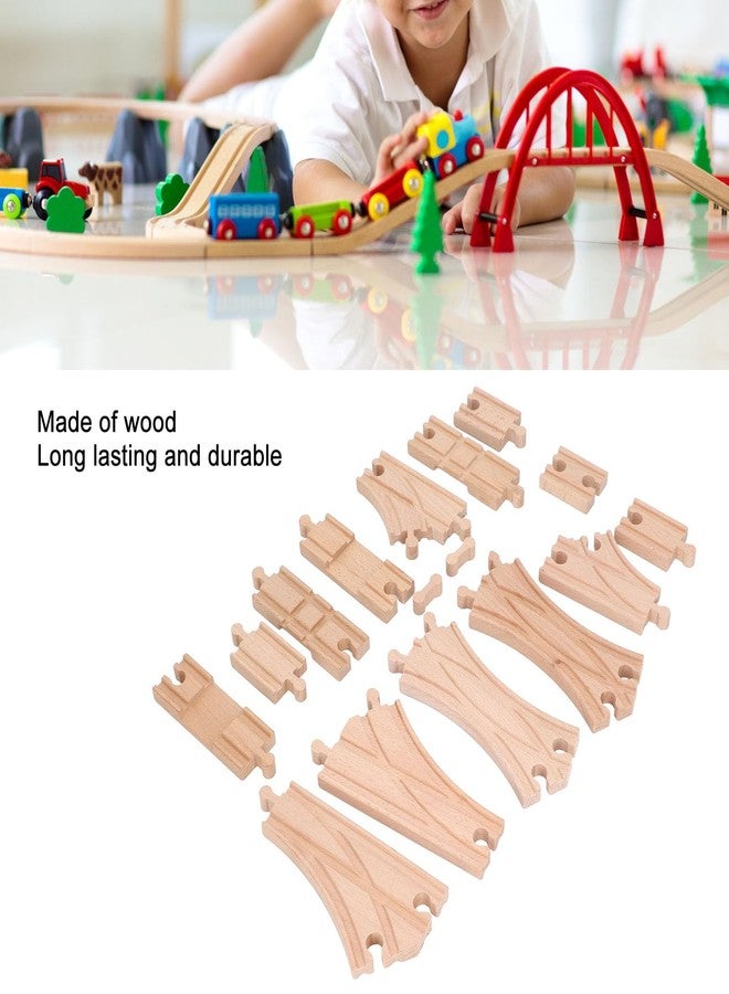 BROLEO Wooden Track Set, Educational Skill Development Wooden Track Expansion Pack Assembly Kit for Toddlers - Image 4