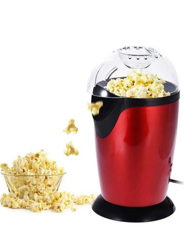 Denx 1100W Electric Hot Air Popcorn Maker High Burst Rate Mini Portable Popcorn Machine With Measuring Cup for Healthy Snacks and Movie Parties
