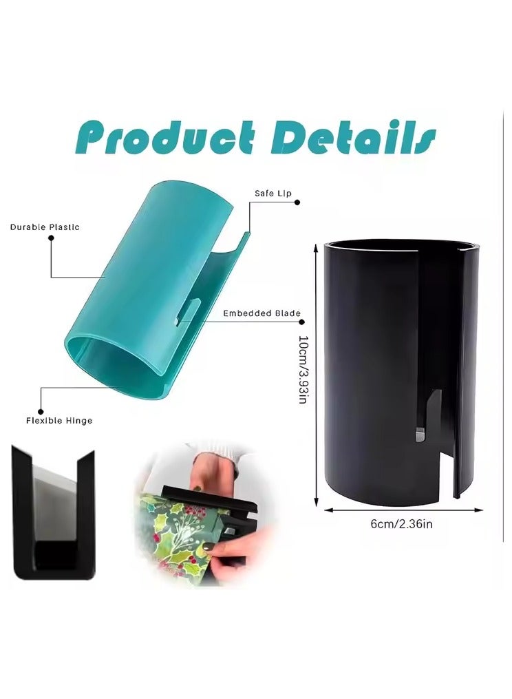 Loquat Wrapping Paper Cutter, Gift Wrap Cutter, Portable Paper Roll Cutter, Sliding Wrapping Paper Cutter Tool, Safer And Easier Cut, Gift Wrapper Cutter  - Image 5