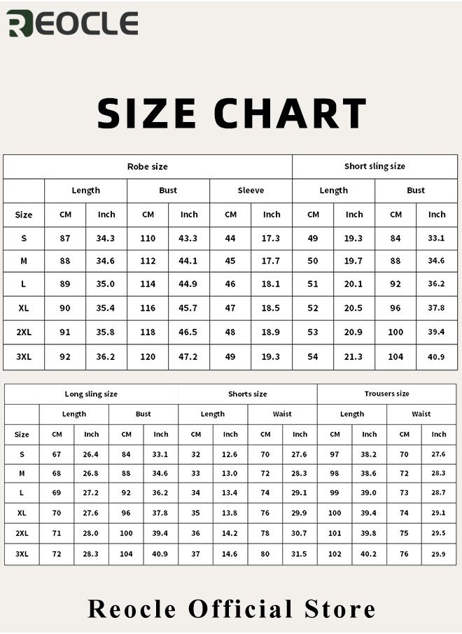 REOCLE - Women's Pajama Sets 5 PCS Silk Pajamas Comfortable Skin-friendly Sleepwear Loungewear Satin Pajamas Sets for Women - Image 1