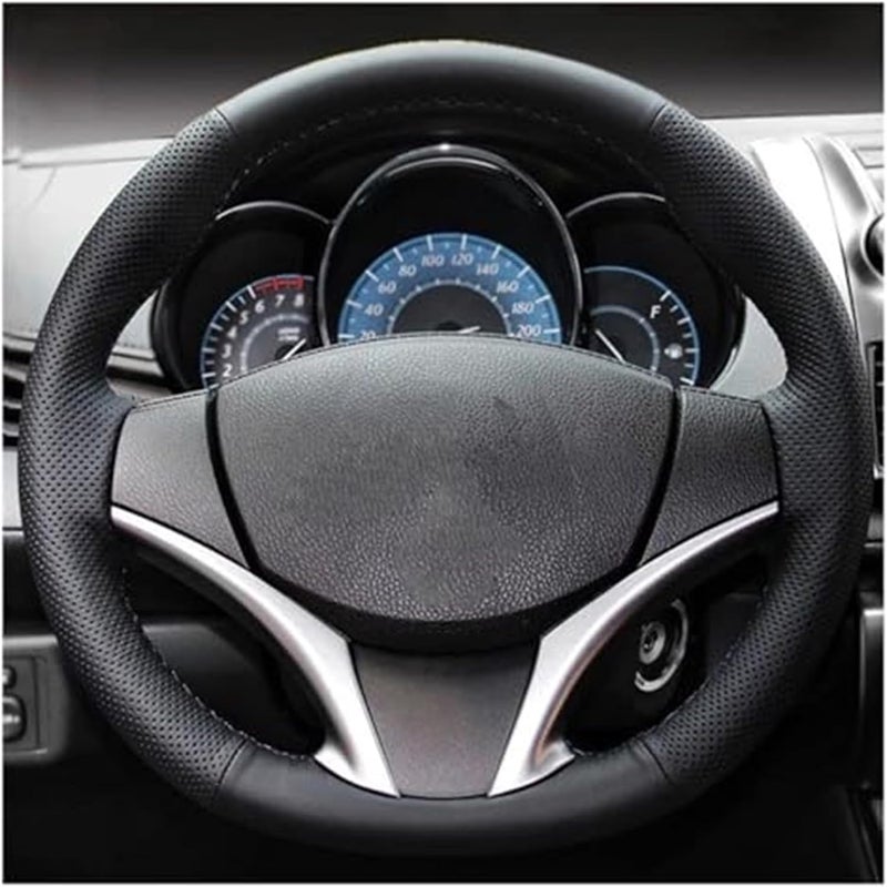 Wivplex Black Carbon Fiber Steering Wheel Cover - Image 1